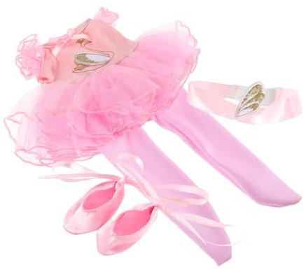 Abaodam 1set Ballerina Tanzkleid Für Puppen Mit Ballettrock Und Stirnband Accessoires Doll Ballet Ballerina Outfits Für Prinzessin Puppenkostüme Und Babypuppenkleidung