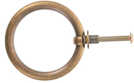 Operitacx Vintage Messing Kommodengriff Rund Gold Antik, Robust, Rostfrei | Schubladen und Türen, Klassisch Elegant, Verschleißfest und Farbbeständig, Massives Messing