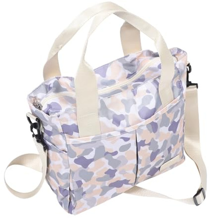 Toddmomy Wickeltasche Elegant Mama Reisetasche aus Oxfordstoff mit Nass Trocken Trennung Großes Fassungsvermögen Kliniktasche für Mütter und Reisen