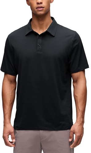 CRZ YOGA Cloud Jersey Polo Shirts | Golf, Komfortabler angerauter Strick, Klassische Passform, Kurzarm T-Shirts, für Herren