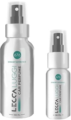 Lecca Luggi Autoparfum 676 Sensory Experience - 30 ml - Auto Parfum Spray mit Jasmin, Sandelholz und Amber - Blumige Auto-Duft für Ruhe und Harmonie - Langanhaltendes Auto-Duftspray