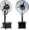 RRrawgff Ventilador nebulizador oscilante Industrial para Exteriores, 3 velocidades, Potente Enfriador de Aire con Tanque de 42 l para Patio, Garaje o Gimnasio.