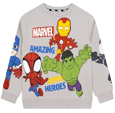 Marvel Spidey And His Amazing Friends Boys Sweatshirt, Superhero Boys Clothes, Spidey Kids Jumper, Ages 2 To 10 Years
