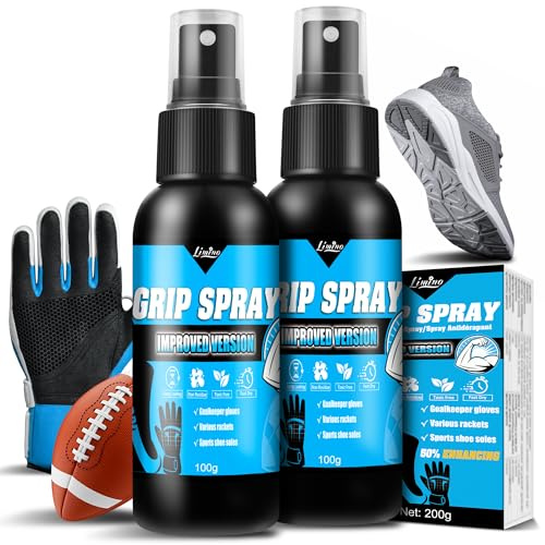 Goalkeeper Gloves Grip Spray - Enhance Friction and Improve Hand Grip Glue | Multipurpose Anti-Slip Spray for Football, Basketball, Golf, Table Tennis, Various Rackets - Non-Stick, Boost Control