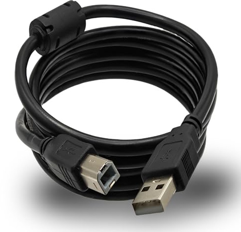 Câble USB de type B pour contrôleur MIDI de 1,5 m, câble d'imprimante USB A vers USB B, câble d'ordinateur vers clavier, câble USB haute vitesse pour piano numérique, clavier midi, mixeur, décodeur