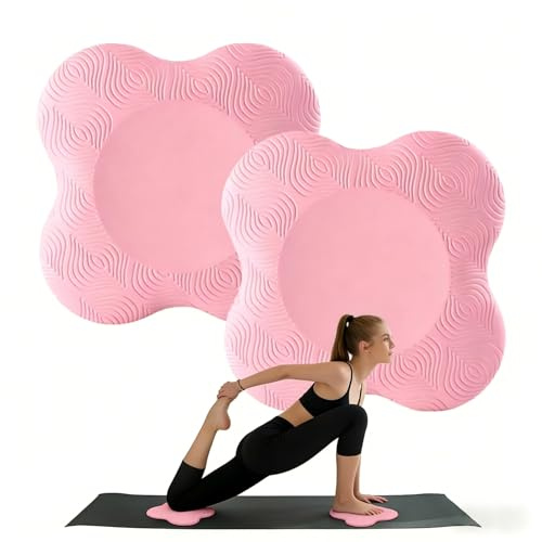 Frdelma Juego de 2 Rodilleras de Yoga, Rodilleras Antideslizantes Fabricadas en Material Resistente al Desgaste, protección para Rodillas, Manos, muñecas y Codos, Ideales para Yoga