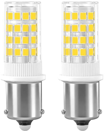 Mevden 2er Pack 12V LED Kaltweiß 6000K, Einkontakt-Bajonettsockel, Superhelle 4W Spezial-Lampe für Keller, Garage & Signalleuchten