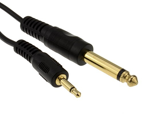 3,5 mm Mono Jack 6,35 mm Mono Jack Cable 1 m [1 metro/1m]