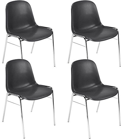 NOWY STYL SCHWARZ K02 Besucherst. Beta schwarz 4 St.