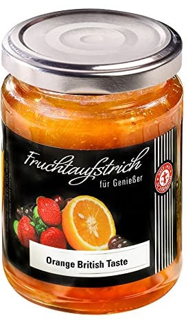Schrader | Orangenmarmelade British Taste | Marmelade aus Orangen | mit feinen Stückchen | 250g