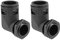 uxcell Corrugated Tube Connector 90 Degree AD21.2 Conduit Hose Joint Clamps 2Pcs