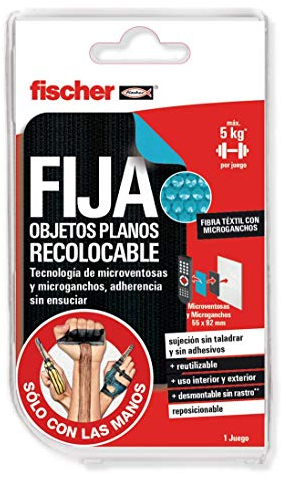 fischer 548841 Fixiert flache Objektive Kleber, rund, Silikon, blau