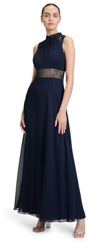 Vera Mont VM Damen 0104/4825 Partykleid, per Pack Blau (Night Sky 8541), 32 (Herstellergröße: 32)