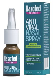 Nasofed Anti Viral Nasal Spray, Steroid Free, 10ml x 1 Pack | Helps Protect from Viruses, Colds & Flu, 4 Hours Protection per Application