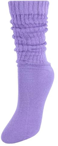 CTM Women's Super Soft Slouch Socks (1 Pair), Lavender