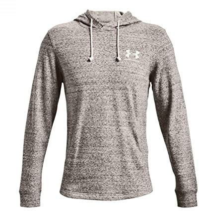 Under Armour Mens Fleece Tops Men's Ua Rival Terry Hoodie, Onyx White, 1370401-112, XS