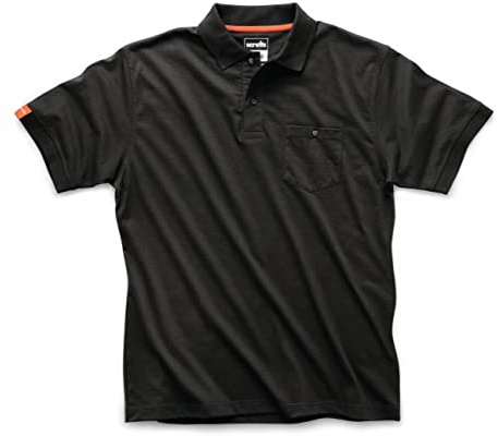 Scruffs Mens Eco Black Xs (T55458) Worker Polo Shirt, Black, XS UK