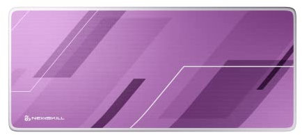 NEWSKILL Artemis Alfombrilla Gaming XL Tela Jacquard Base Antideslizante Borde Ribeteado Lavanda