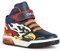Geox J Inek Boy Sneaker, Navy Orange, 31 EU