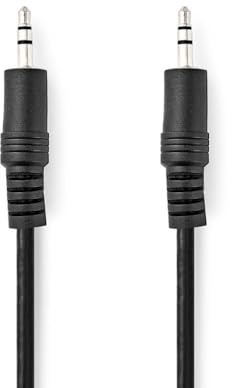 NEDIS Stereo-Audiokabel | 3.5 mm Stecker | 3.5 mm Stecker | Vernickelt | 0.50 m | rund | Schwarz | Plastikbeutel