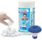 Swimming Pool Chlorine Cleaning Kit - Clearwater CH0019 Multifunction 4in1 Chlorine Tablets 1kg & Bestway 58210-17 Chemical Floating Dispenser with Card. Pool Chemical Starter Kit for Spa, Hot Tubs