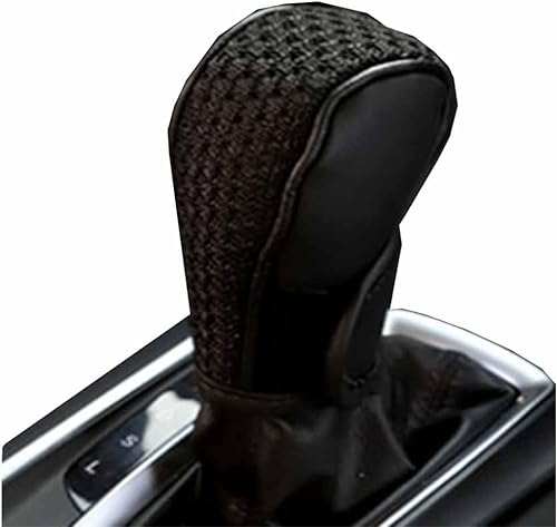 PHONME Auto Schaltknauf Für Volvo V40 V50 V60 V70 V90 C30 C40 C70 S60 XC40, Universal Manuelle Schaltknauf Schalthebel Handball Staubschutz Schaltkopf Schaltknäufe Zubehör,A/Black