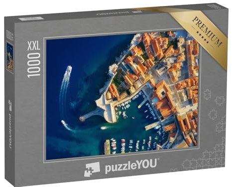 Puzzle 1000 Teile XXL „Blick aus der Luft auf Dubrovnik, Kroatien“ – aus der Puzzle-Kollektion Städte, Kroatien, Dubrovnik