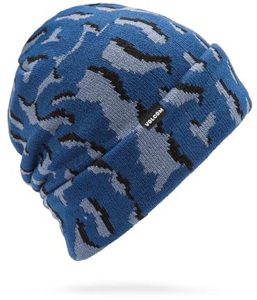 Volcom Herren Stone Funk Roll Over Beanie-Mütze, Marineblau, S5, Einheitsgröße