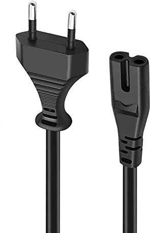 AC Power Cord Netzkabel Stromkabel 2 polig Replacement for Philips Soundbar HTL3320/10, TAW8506 Subwoofer 2 Prong C7 Plug Power Cable