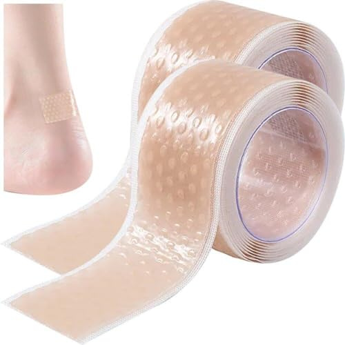 2 Rolls Gel Heel Protector Foot Patches Adhesive Blister Pads Heel Liner Shoes Stickers Cushion Pads Plaster Grip Foot Cushion