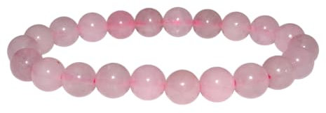 Best Price Trading Natural Gemstone 8mm Bead Healing Chakra Bracelet Protection Gem Stone Stretch Crystal (Rose Quartz)
