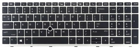 Table-King Ersatztastatur mit Hintergrundbeleuchtung für HP EliteBook 850 G5 850 G6 855 G5 750 G5 755 G5 ZBook 15u G5 ZBook 15u G5 ZBook 15u G6
