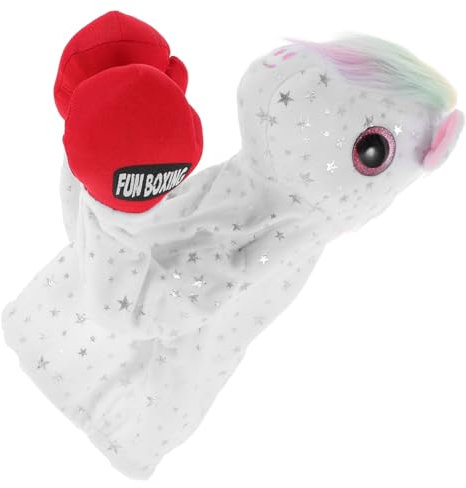 ifundom Box-Einhorn Spielzeuge Tierische Handpuppe Tierhandpuppen Stofftierpuppen Emuliertes Tierspielzeug Cartoon-tierpuppenspielzeug Tierische Fingerpuppen Ausgestopfte Handpuppe Plüsch
