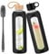 HYDRAGLAZIC 950ml Gourde en Verre Avec Paille et 2 Couvercle, Bouteille d'eau Motivation Graduée Pour 1 Journee Avec Marqueur de Temps Housse en Silicone, Sport Gourde Reutilisable,Noir