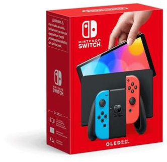 Nintendo Switch-Konsole (OLED-Modell) Neon-Rot/Neon-Blau & Sonic x Shadow Generations Switch