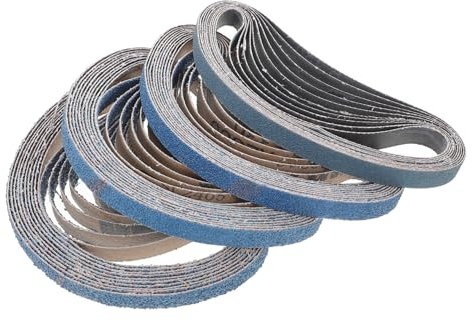 jojofuny 40stücke Schleifbänder Aus Zirkonkorund Für Metall Und Holzarbeiten Langlebige Schleifmittel Für Bandschleifer Einfache Installation Vielseitig Einsetzbar Für Professionelle