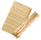 Confezione da 50 sacchetti per pane in carta kraft per baguette, 58,4 x 10,2 x 4,1 cm, con finestra frontale trasparente e 64 adesivi trasparenti per pane fatto in casa, pane francese (trigo)