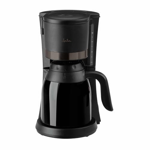 Jata JECA1800 - Caffettiera a goccia. Caffettiera elettrica da 2 a 12 tazze. Con caraffa termica Mantiene la temperatura fino a 12 ore. Filtro permanente. Capacità: 1 l, compatta. Spegnimento