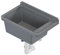 QLS Ausgussbecken 50x34 cm aus Kunststoff mit Siphon Garage Werkstatt (Grau)