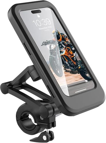 Support de téléphone étanche universel rotatif à 360° pour vélo, moto, scooter, pour smartphones de 4,7 à 6,8