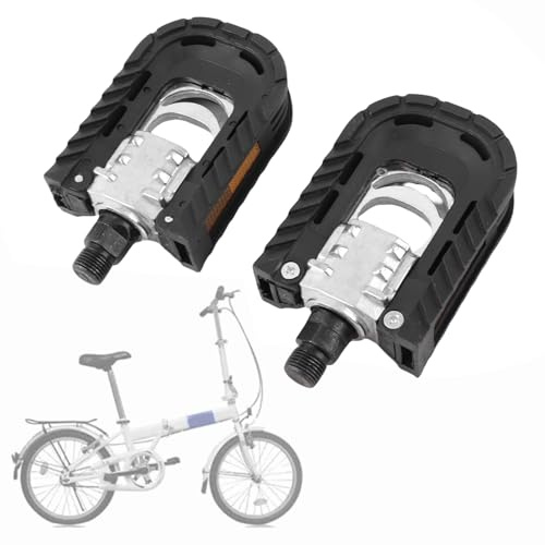 Klapprad -Pedale, 1 Paar Faltbare Pedale mit breiter flachem Fahrrad Teilen Nicht -Schlupf -Aluminiumlegierung für Mountain Road Bike