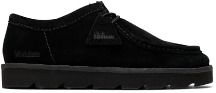 Clarks Mens Meare Walla Black Suede