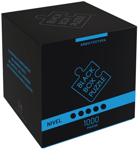 Black Box Puzzle 1000 Teile - Blackbox Puzzel mit Überraschungs-Motiv ohne Vorlage, schweres Puzzle Erwachsene anspruchsvoll, Puzzle-Box Architektur (2024)