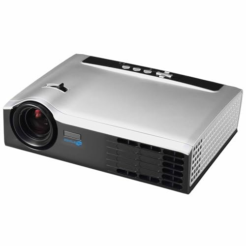 SIMPLETEK - Mini proiettore DLP 2000 ANSI Lumen - 1024x768 | VGA USB S-video Composito | Cavi inclusi, Senza telecomando (Ricondizionato)