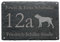 HAUSNUMMER + STRASSE + NAME mit CANE CORSO als SCHIEFERTAFEL individuell gefertigt Schieferschild Hund