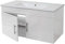 Mendler Waschbecken + Unterschrank HWC-D16, Waschbecken Waschtisch, FSC®-Zertifiziert, Hochglanz 90cm - weiß