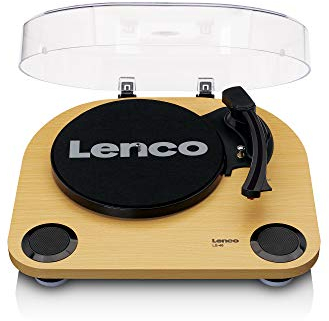 Lenco Plattenspieler LS-40 - Plattenspieler mit integrierten Lautsprechern - Holz