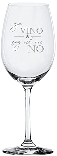 KT-Schmuckdesign Weinglas Leonardo - zu Vino sag ich nie No