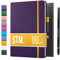 Notizbuch B5 Dotted Bullet Journal Buch und Stift - Gepunktet - Scribbles That Matter Notebook B5 - Auslaufsicheres 160g dickes papier, 150 Seiten, Hardcover Bujo, Hardcover Dot Grid note book