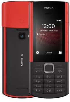Nokia Teléfono 5710 Express Audio, con Auriculares inalámbricos incorporados, Reproductor de MP3, Radio FM inalámbrica, Botones de música dedicados y Mayor batería - Negro